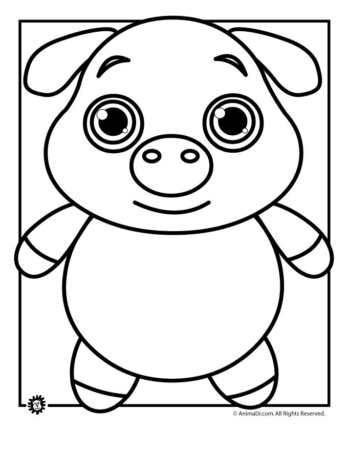 Cute Pig Drawing at GetDrawings   Free download