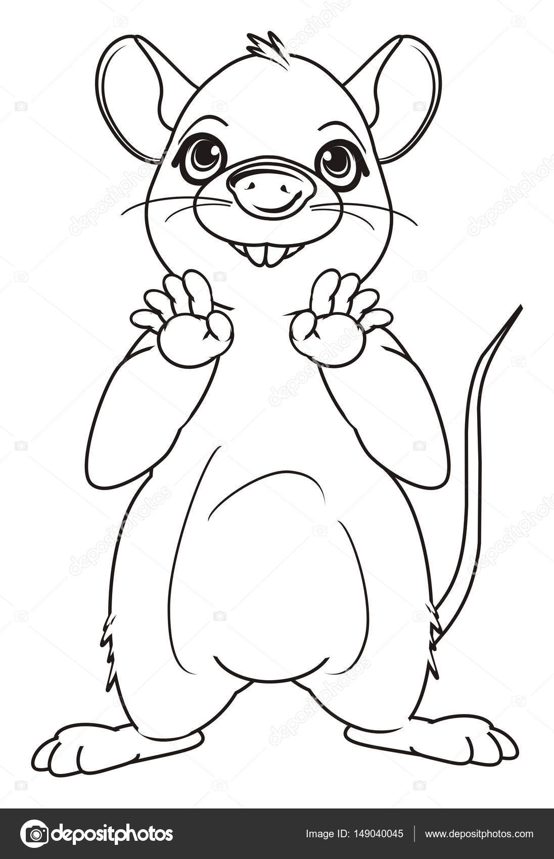 Cute Rat Drawing at GetDrawings | Free download