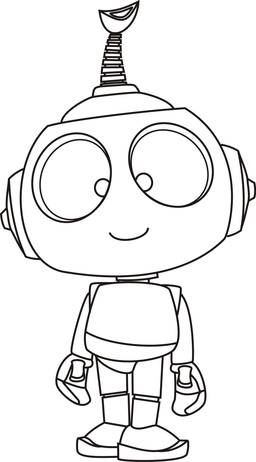Cute Robot Drawing at GetDrawings | Free download