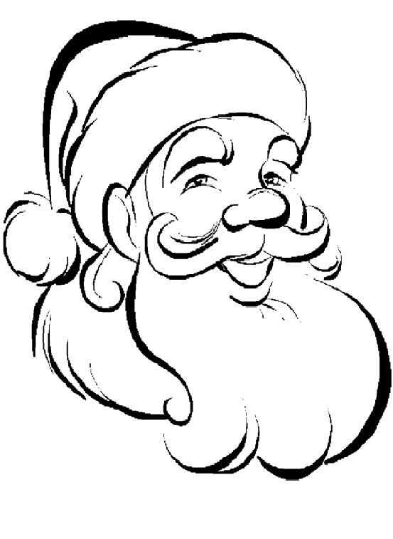 Unique Santa Sketch Drawing Download for Kindergarten