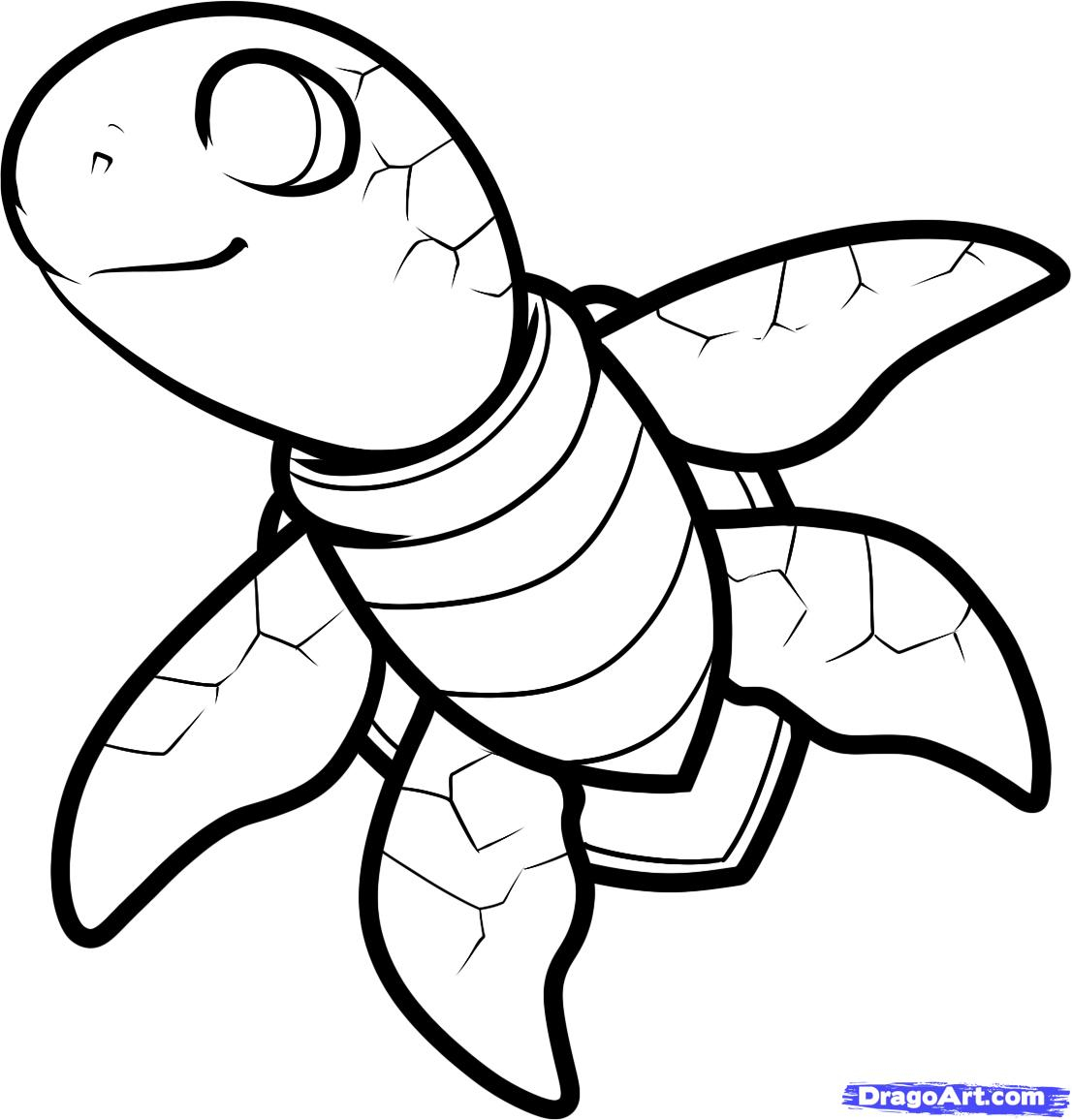 Cute Turtle Drawing At Getdrawings Free Download