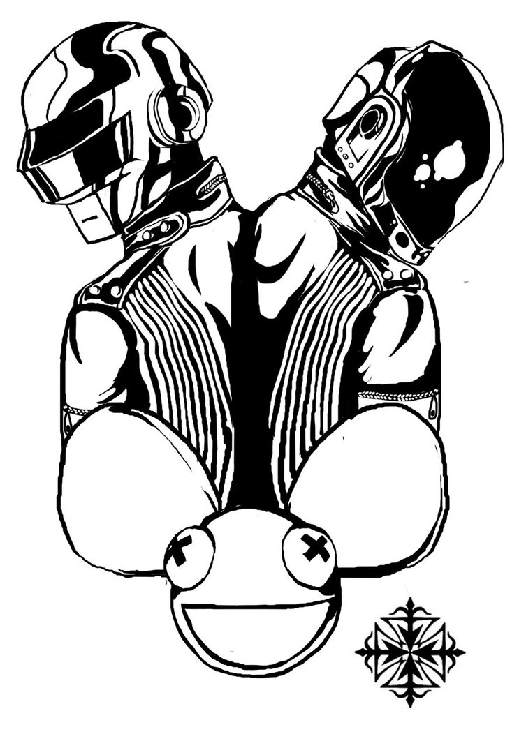 Daft Punk Drawing at GetDrawings | Free download