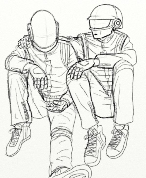 Daft Punk Drawing at GetDrawings | Free download