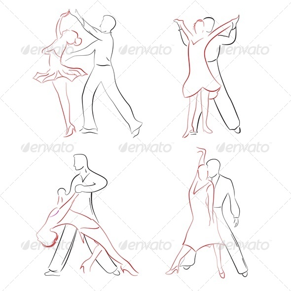 Dancing Couple Drawing at GetDrawings.com | Free for personal use