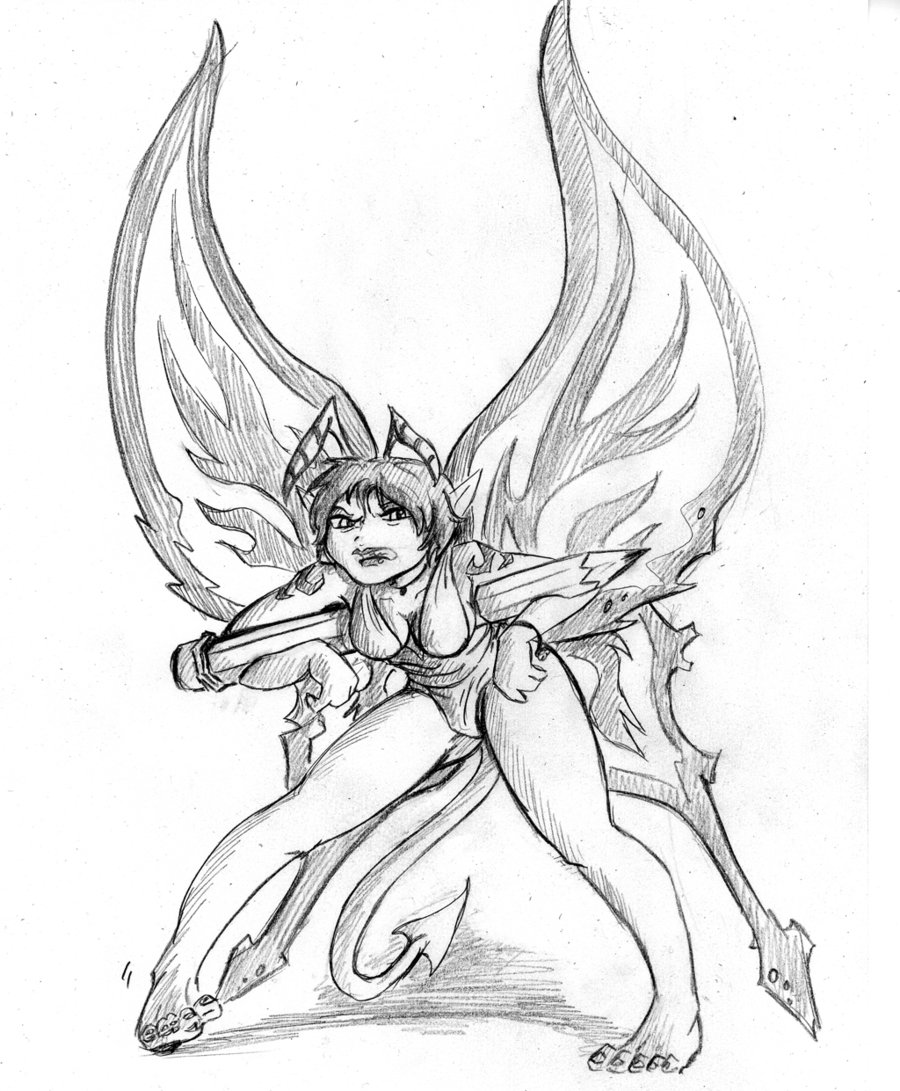 Dark Fairies Drawing at GetDrawings | Free download