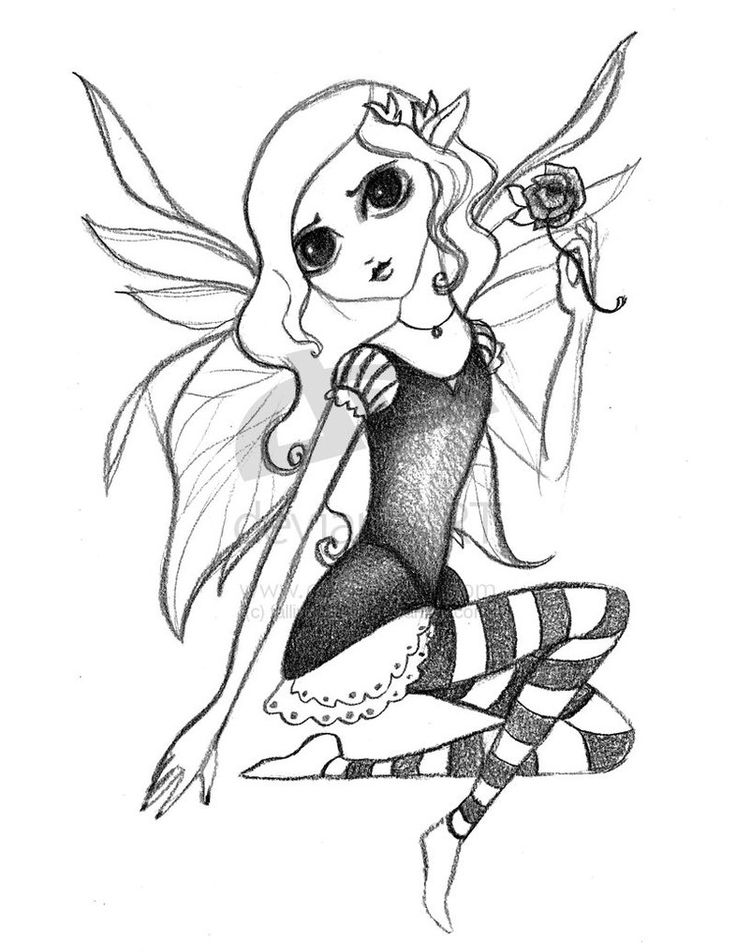 Dark Fairies Drawing at GetDrawings Free download