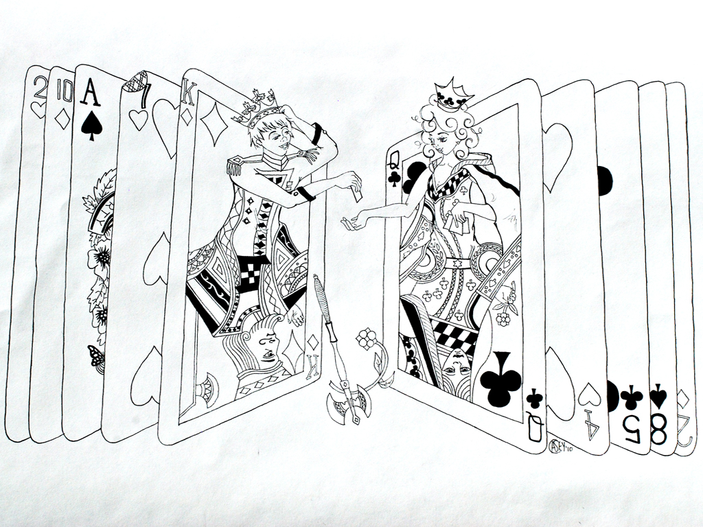 Deck Of Cards Drawing at GetDrawings | Free download
