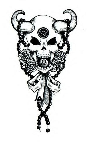 Demonic Skull Drawing at GetDrawings | Free download
