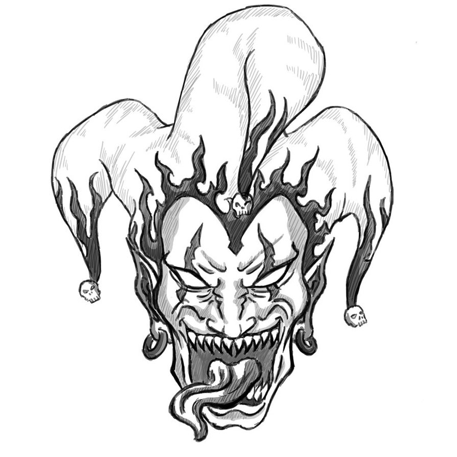 Demonic Skull Drawing at GetDrawings | Free download
