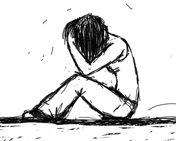 Depressed Girl Crying Drawing At Getdrawings Free Download 
