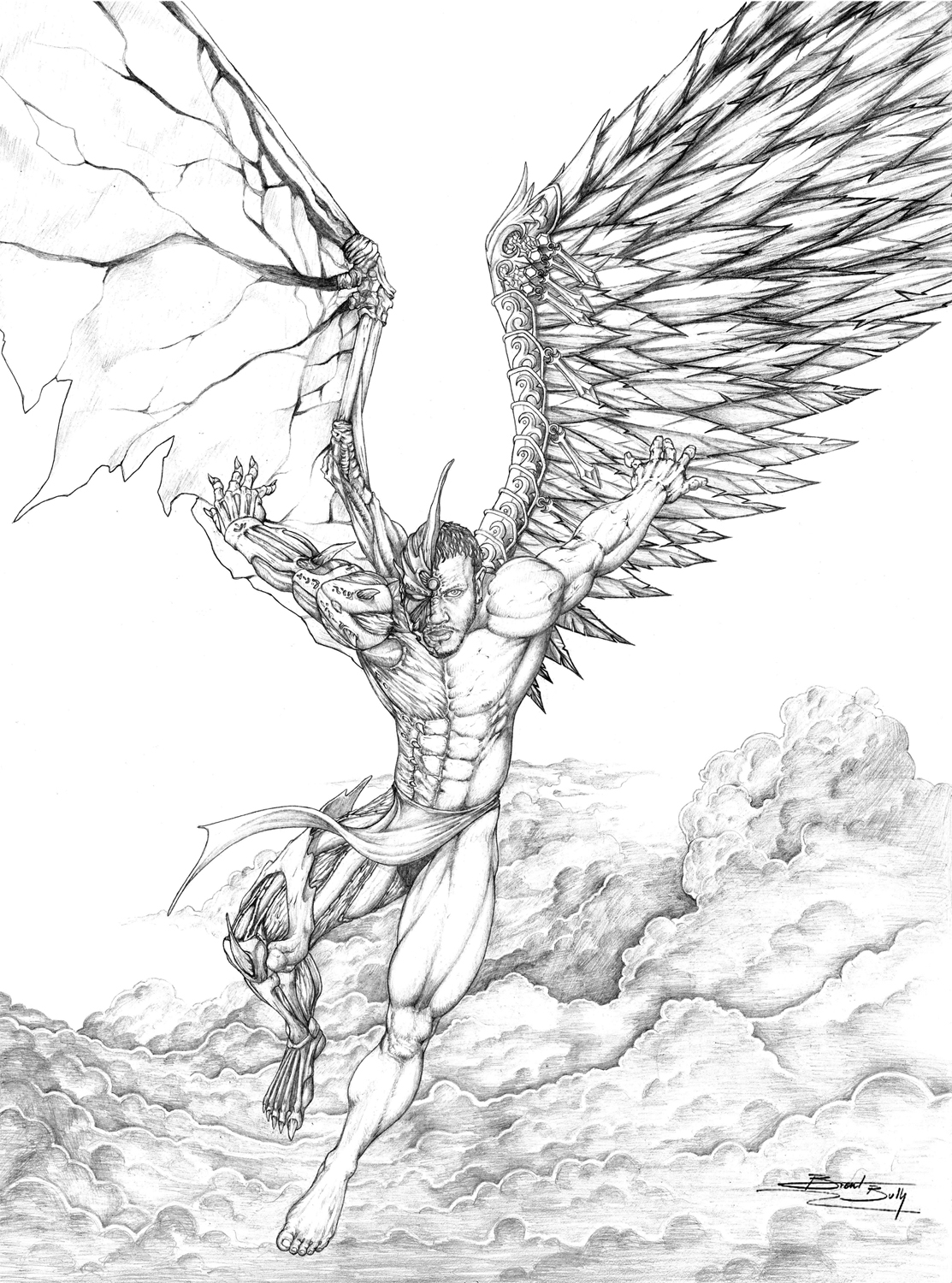 Detailed Angel Drawing at GetDrawings Free download