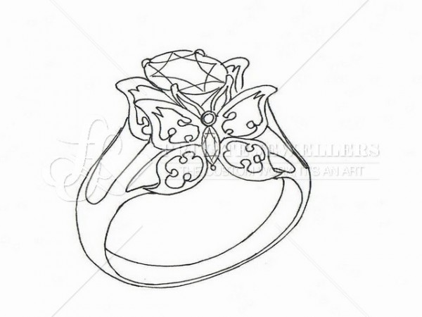 Diamond Ring Drawing At Getdrawings Free Download