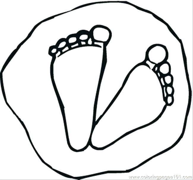 dinosaur footprint coloring page