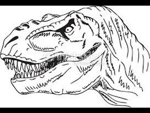 Dinosaur Head Drawing at GetDrawings | Free download