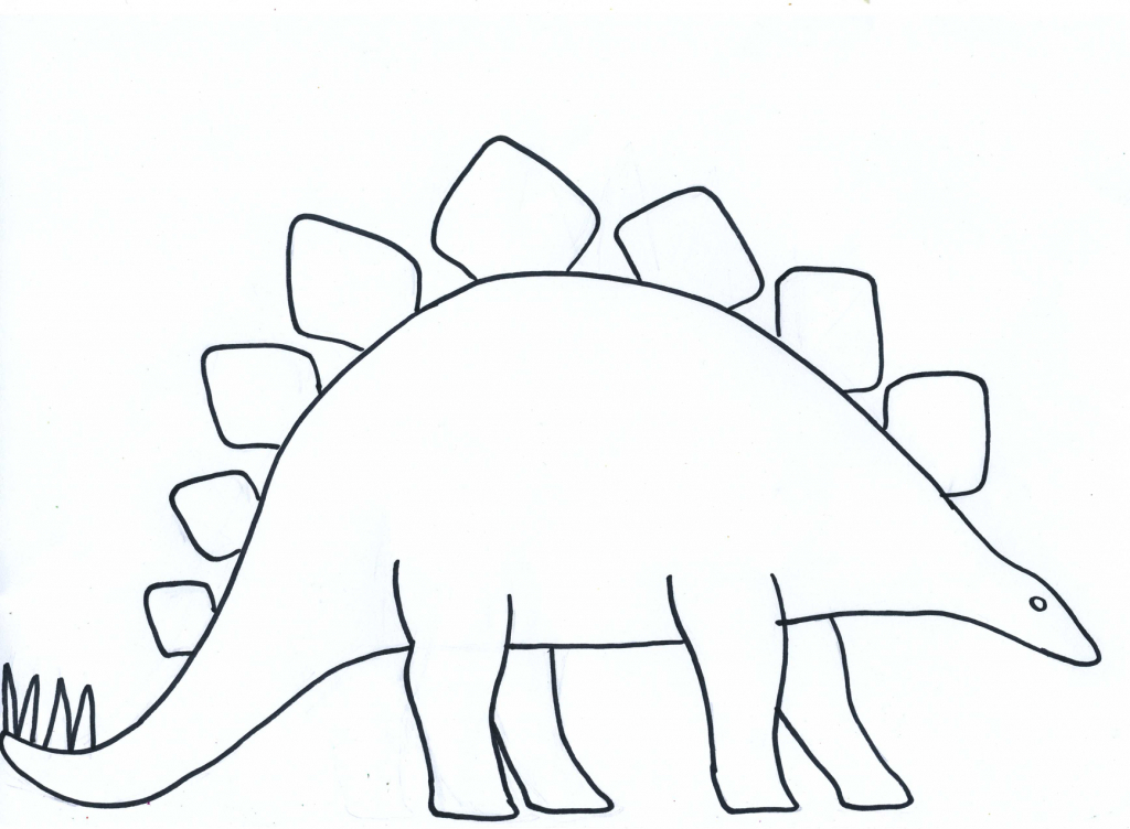 Dinosaur Line Drawing at GetDrawings | Free download