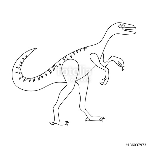 gallimimus coloring page