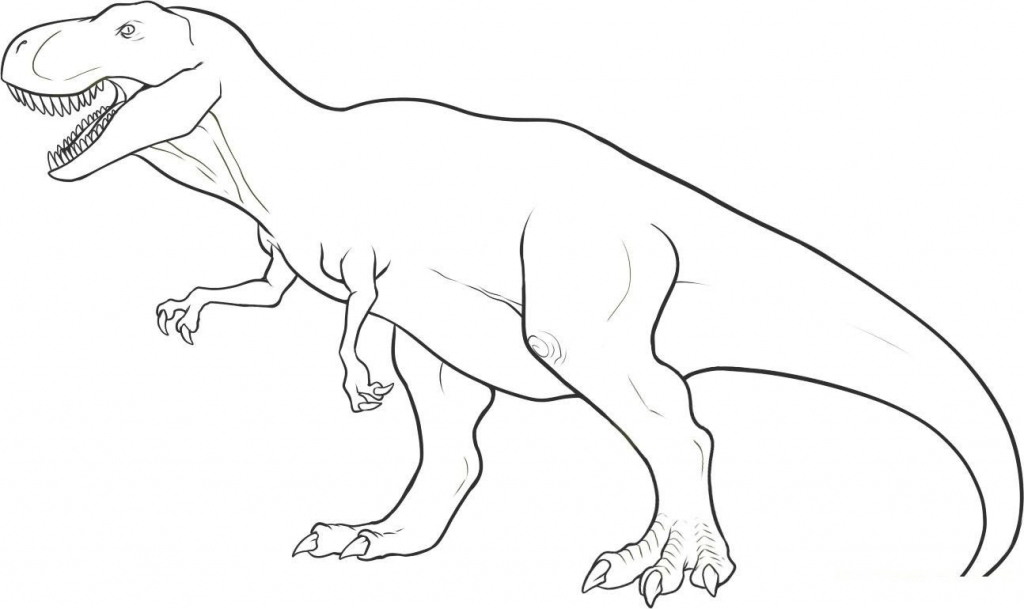 Dinosaur Outline Drawing at GetDrawings | Free download