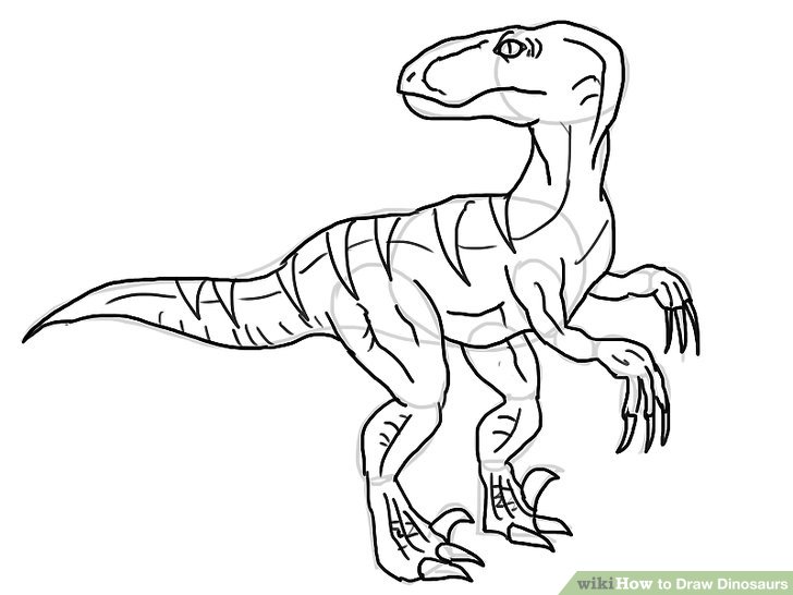 how do you draw a dinosaur