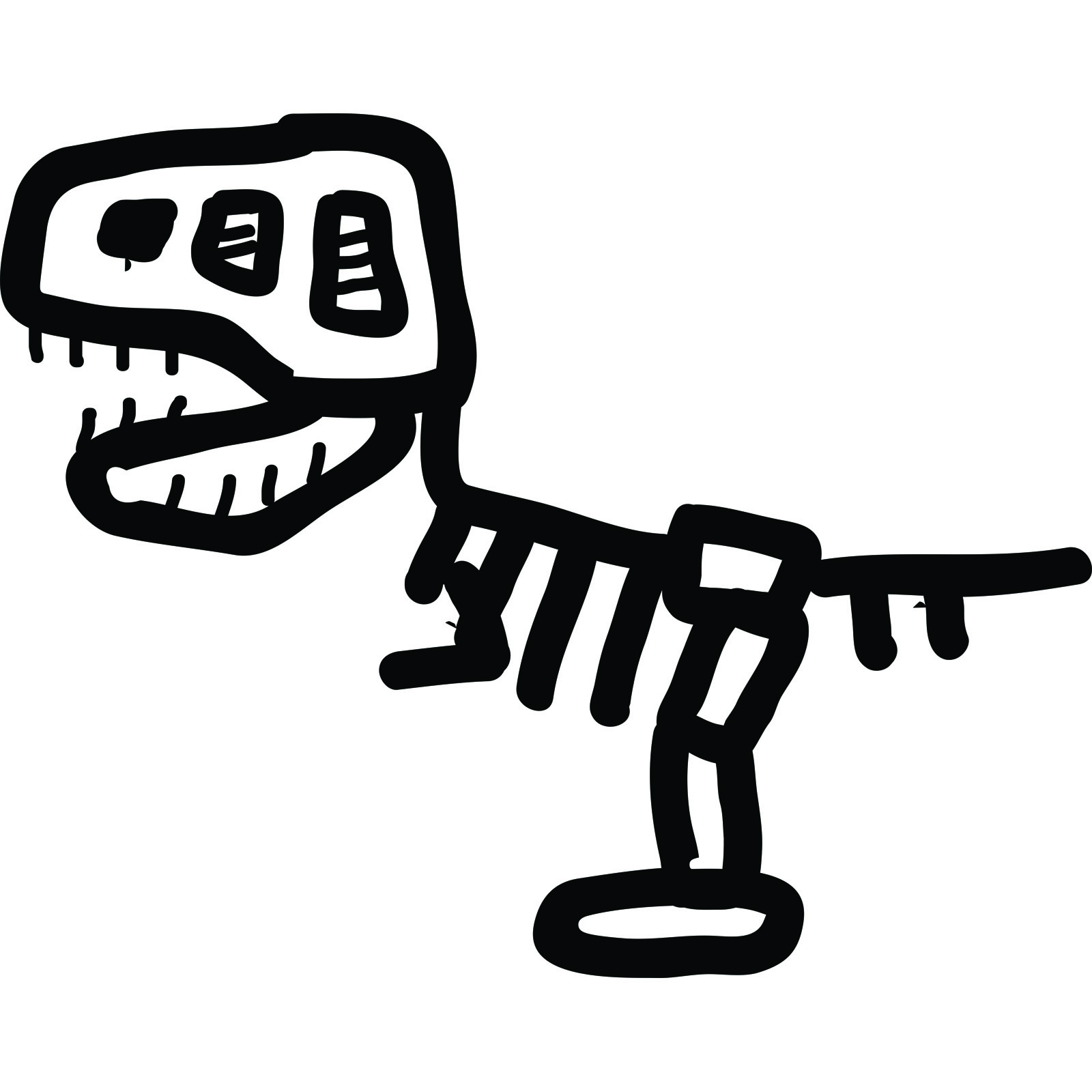 t rex skull drawing