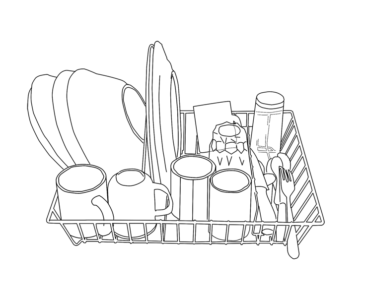 Dishes Drawing at GetDrawings Free download