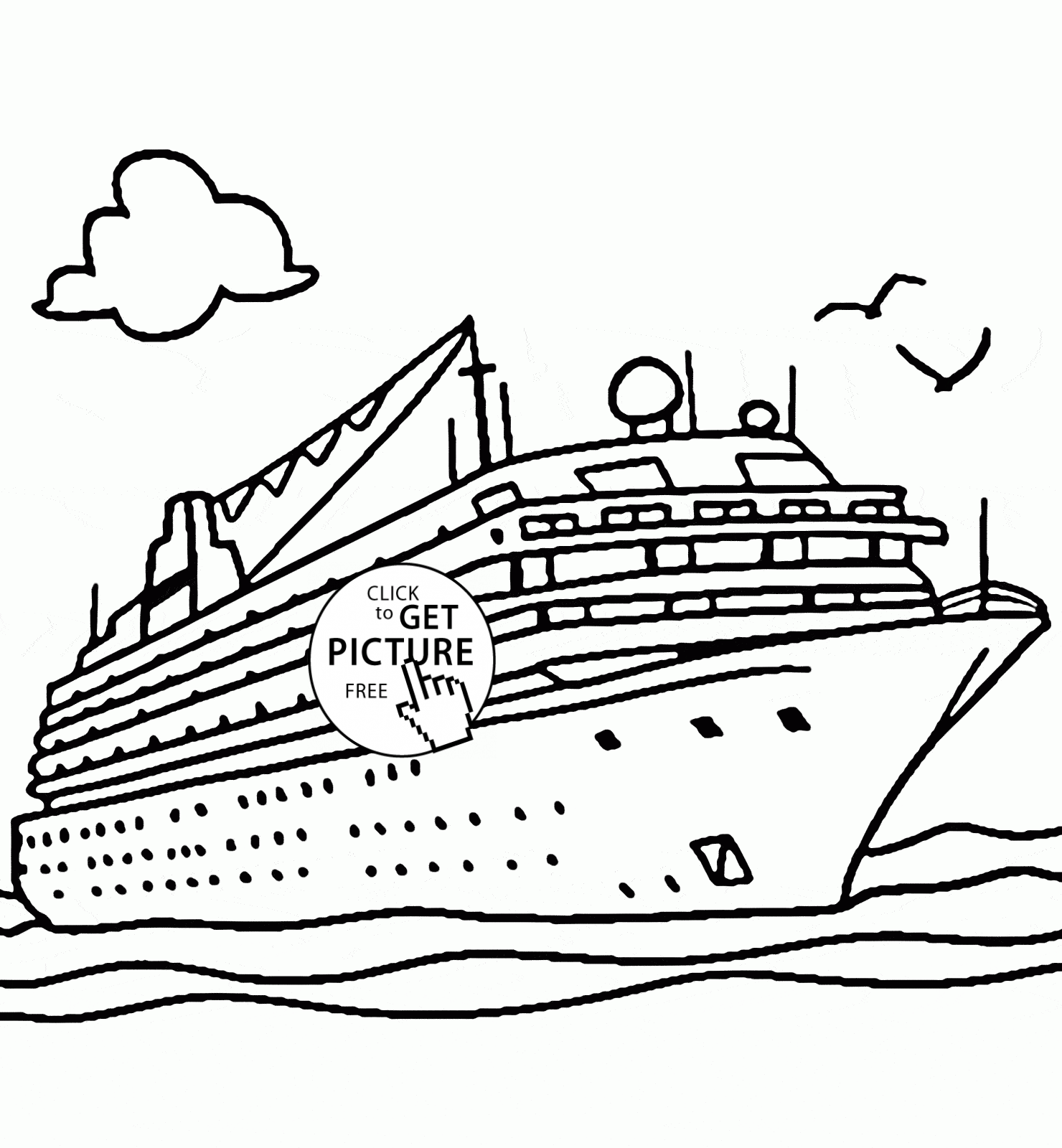 Disney Cruise Ship Drawing at GetDrawings Free download