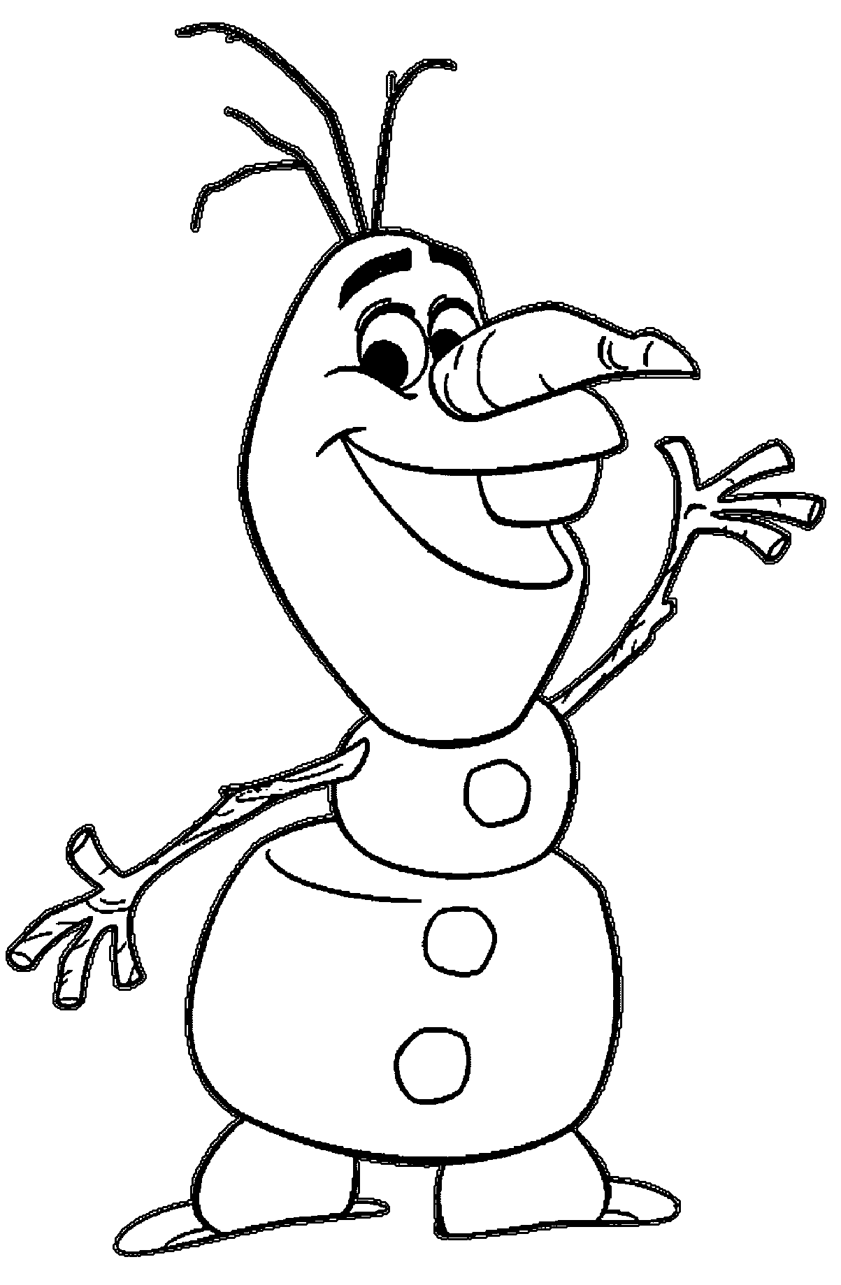 Disney Olaf Drawing at GetDrawings | Free download