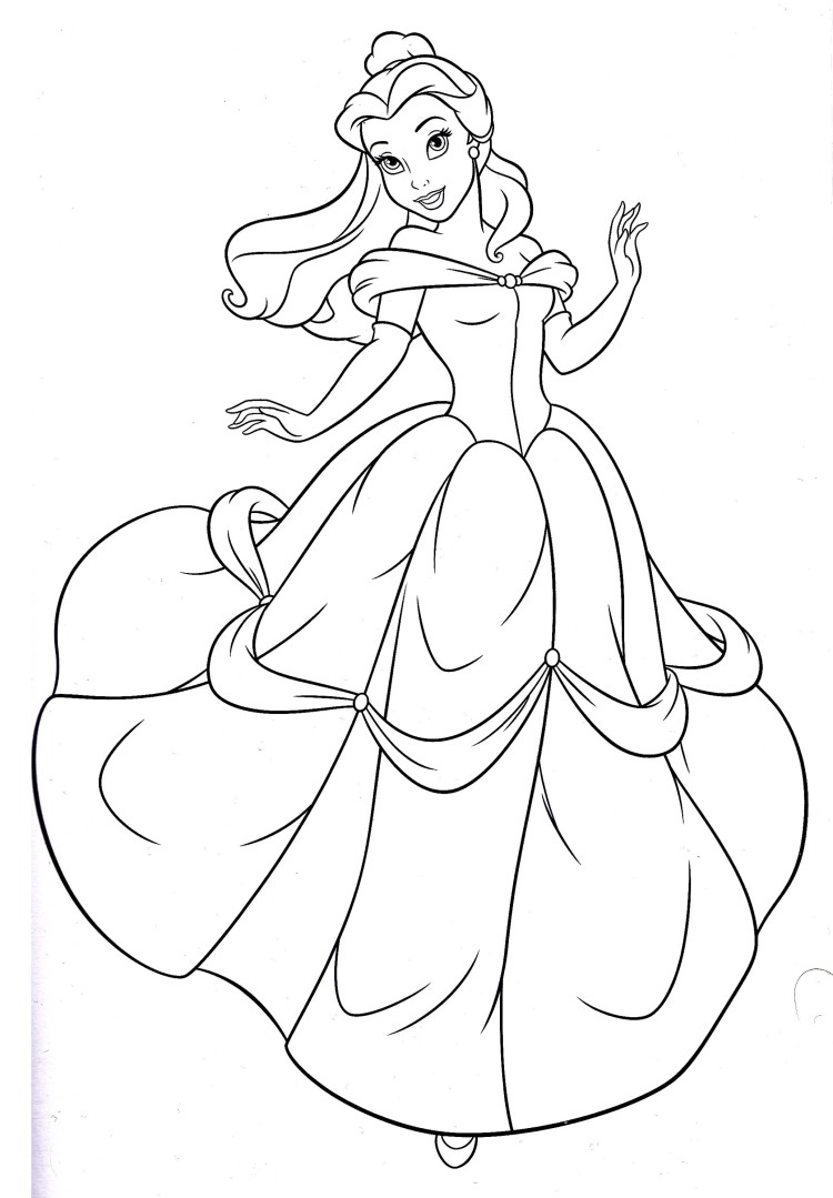 Disney Princess Belle Drawing at GetDrawings | Free download