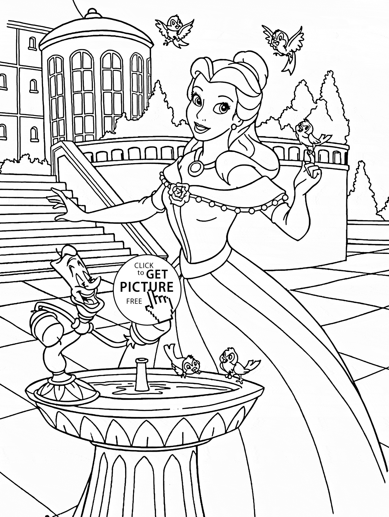 Ice Castle Coloring Pages - Learny Kids
