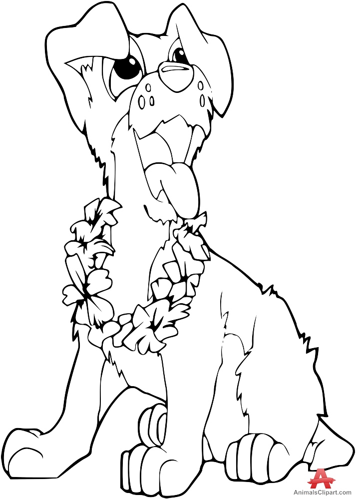 Dog Drawing Outline at GetDrawings | Free download