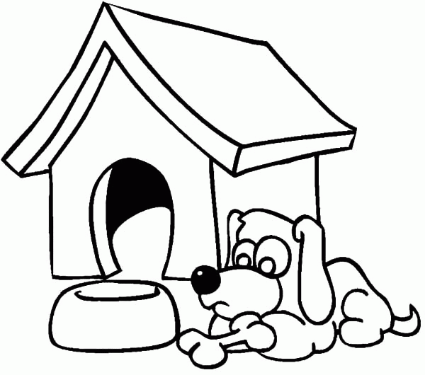 Dog Kennel Drawing at GetDrawings | Free download