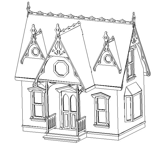 Dollhouse Drawing at GetDrawings | Free download