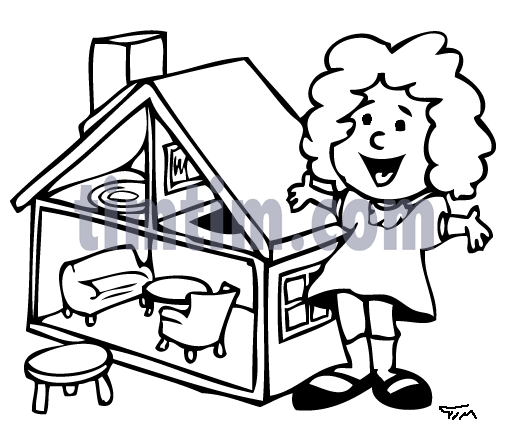 Dollhouse Drawing at GetDrawings | Free download