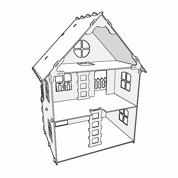 Dollhouse Drawing at GetDrawings | Free download