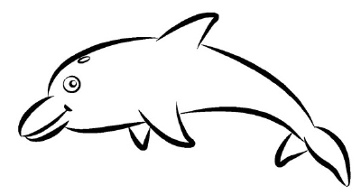dolphin fish drawings