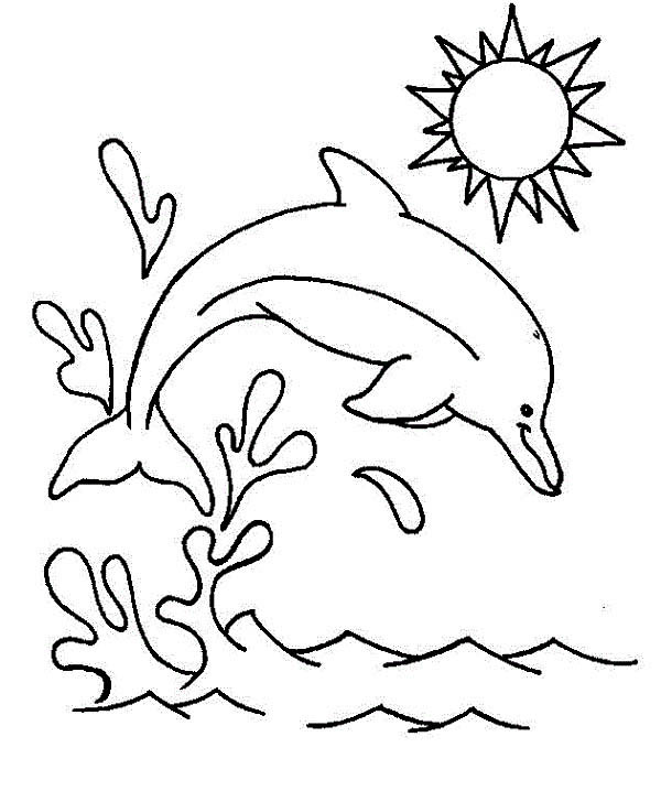 Dolphin Jumping Drawing at GetDrawings | Free download