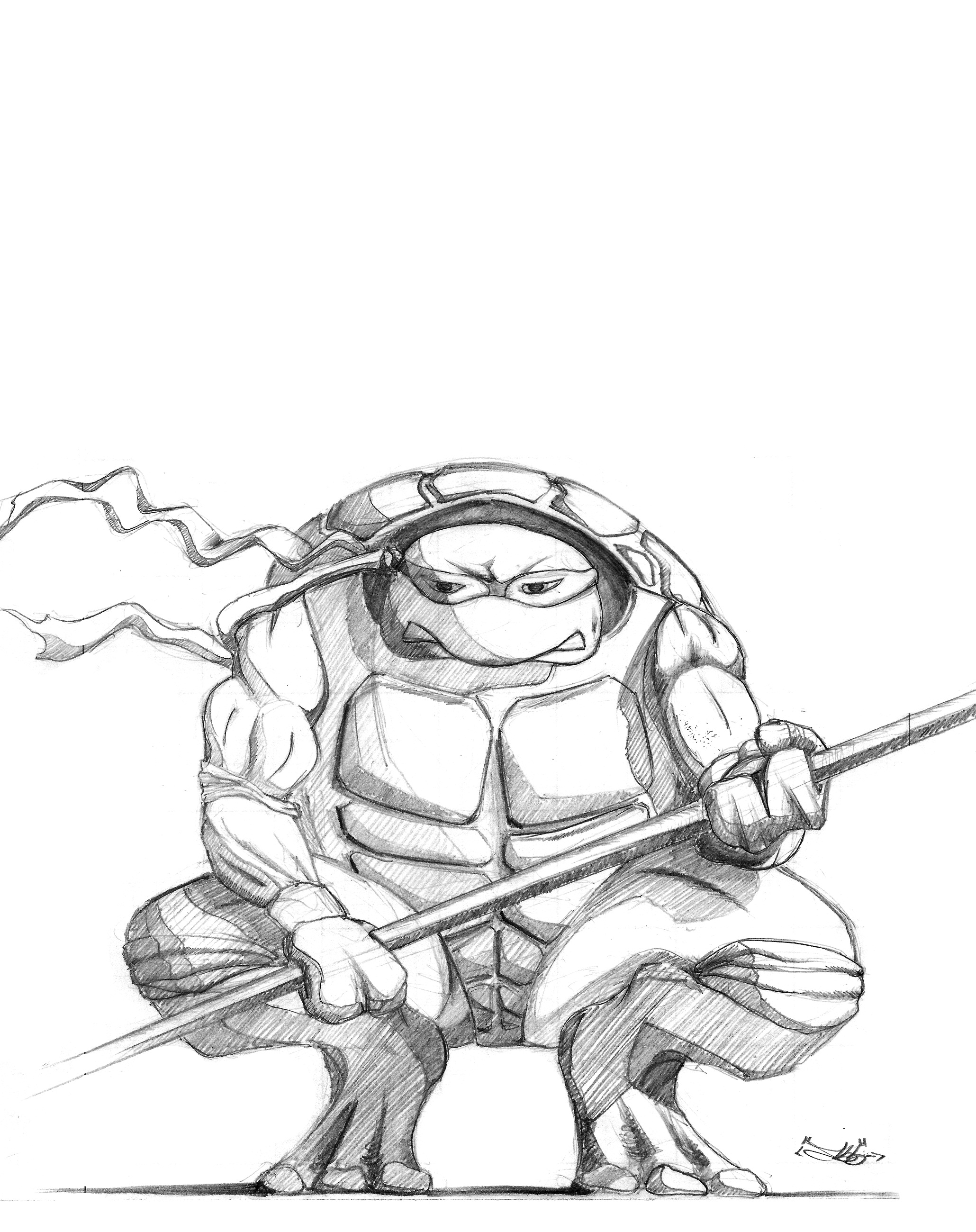 Donatello Drawing at GetDrawings | Free download