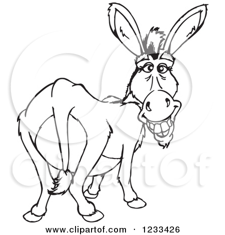 Donkey Drawing Images at GetDrawings | Free download