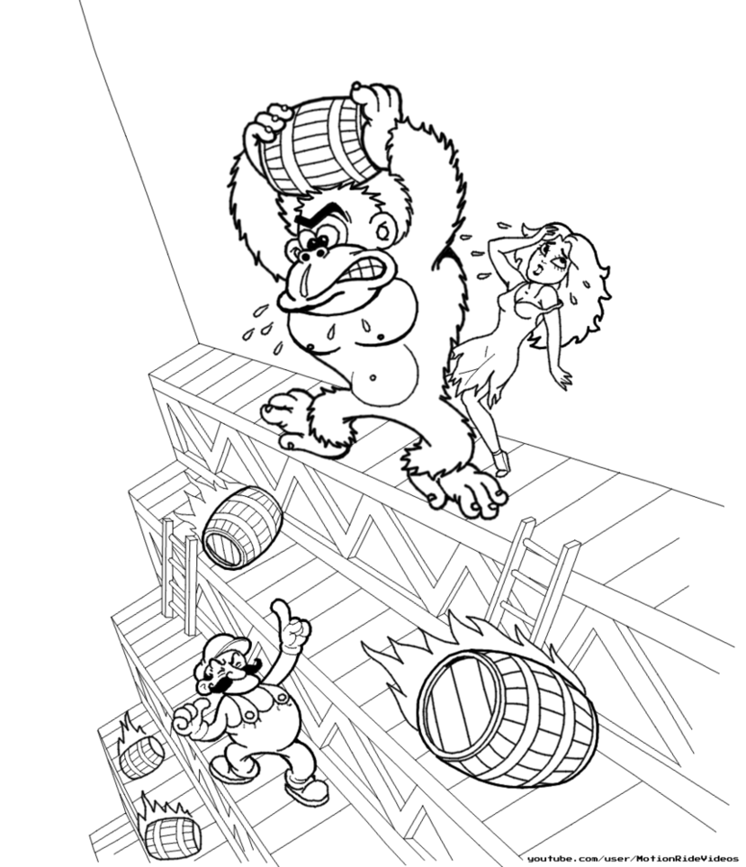 Donkey Kong Drawing at GetDrawings | Free download