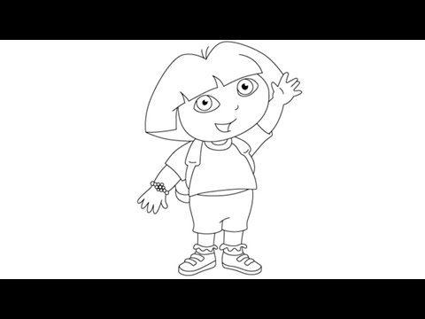 480x360 How To Draw Dora The Explorer