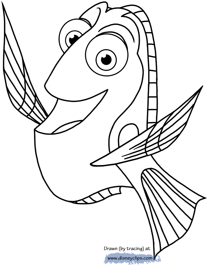 Dory And Nemo Drawing at GetDrawings | Free download