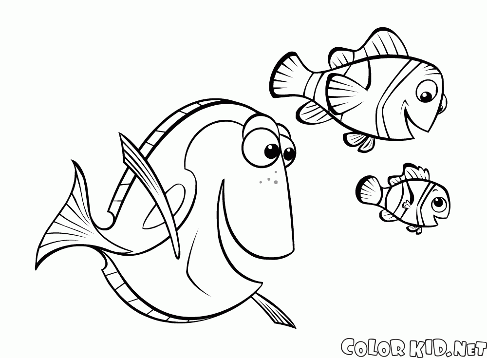Dory And Nemo Drawing at GetDrawings | Free download