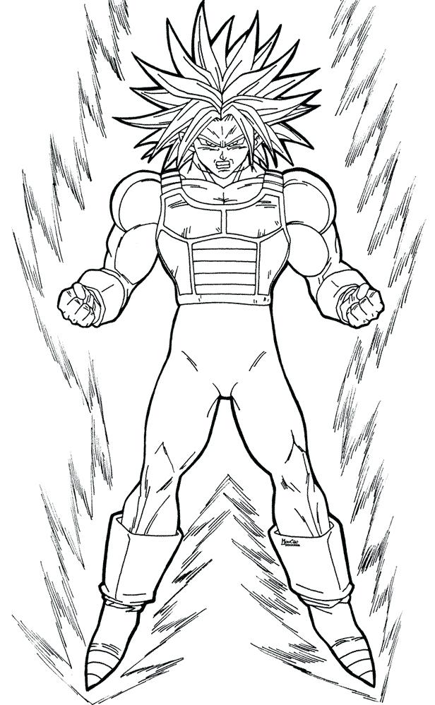 Ultra Instinct Goku Coloring Pages - Coloring and Drawing