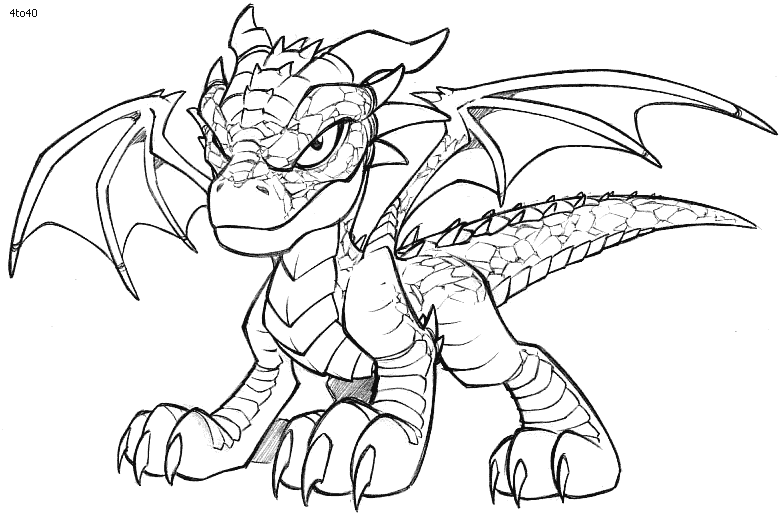 Dragon Drawing Pages at GetDrawings | Free download