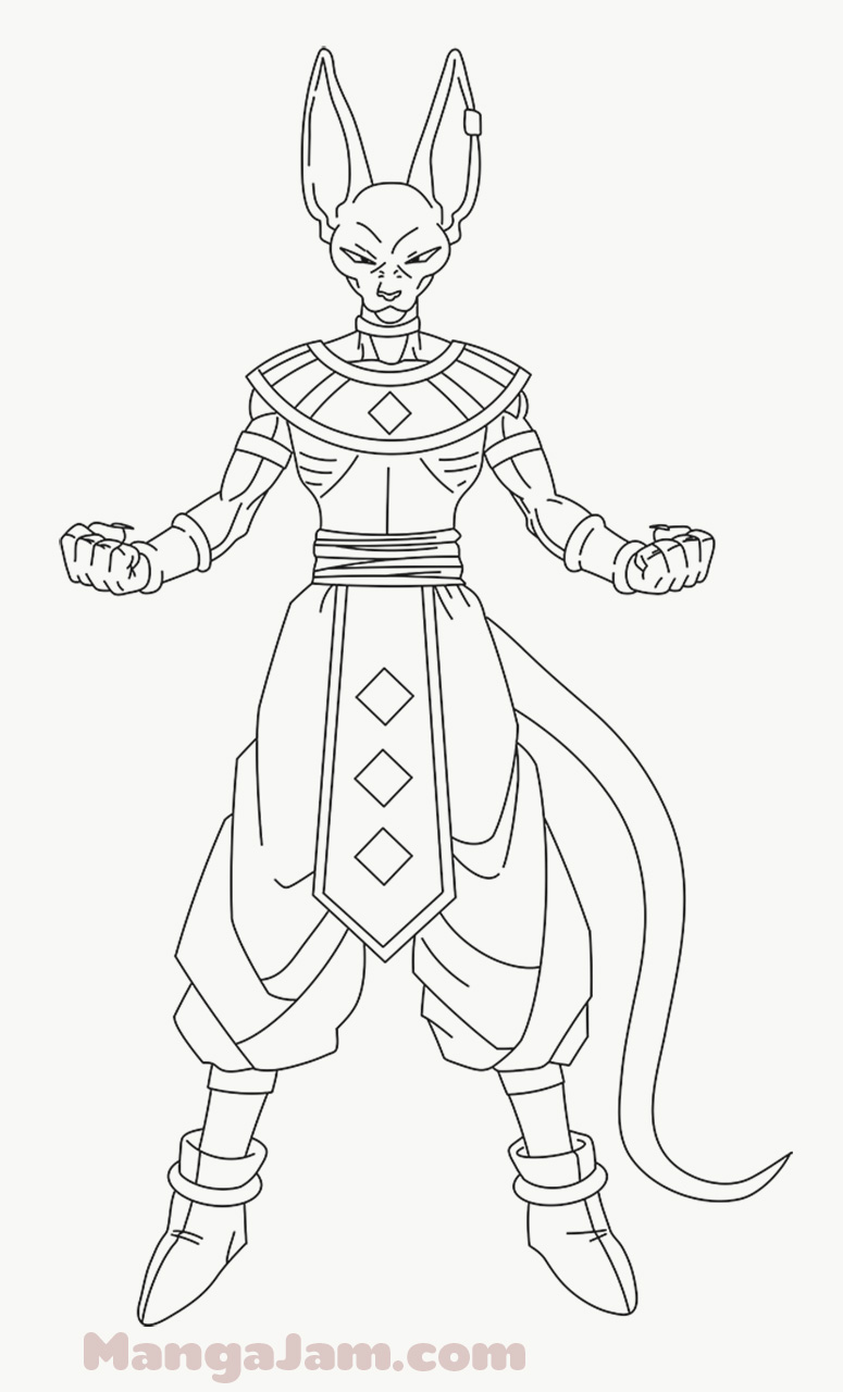 The best free Beerus drawing images. Download from 9 free drawings of