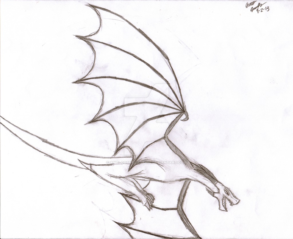 Dragon Flying Drawing at GetDrawings Free download