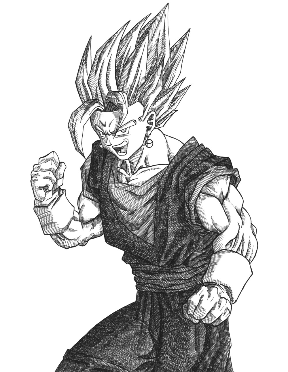 The best free Vegito drawing images. Download from 16 free drawings of