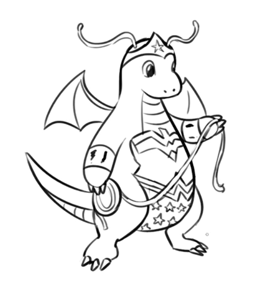 Dragonite Drawing at GetDrawings | Free download