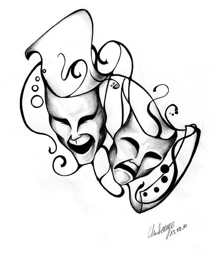 Drama Mask Drawing at GetDrawings | Free download