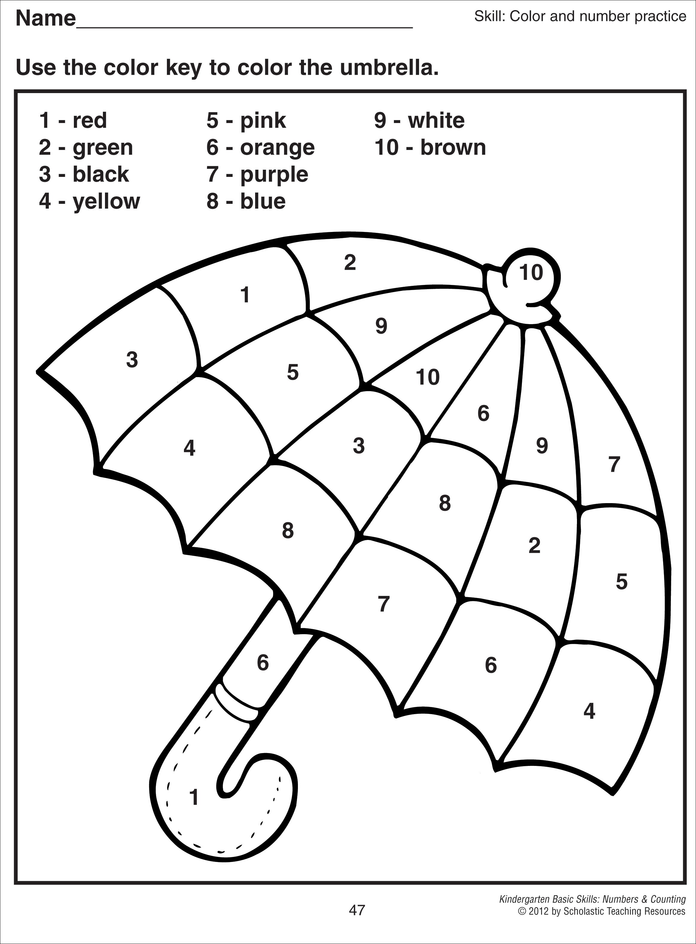 Draw By Numbers Worksheets