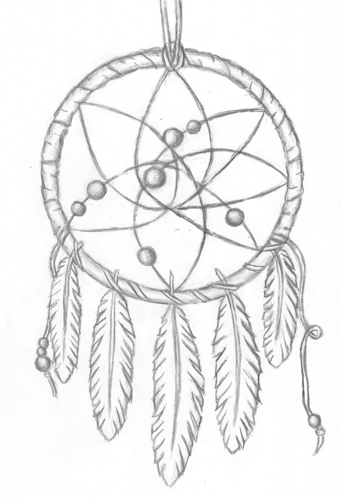 Dreamcatcher Drawing at GetDrawings | Free download